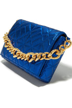 Load image into Gallery viewer, Metallic Blue Bag
