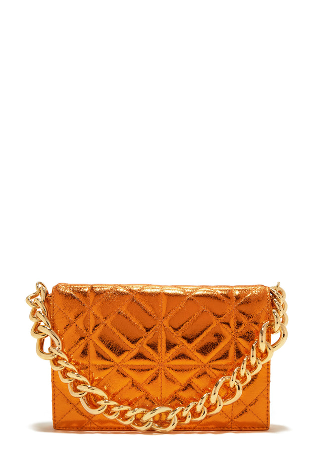Load image into Gallery viewer, Orange Metallic Bag
