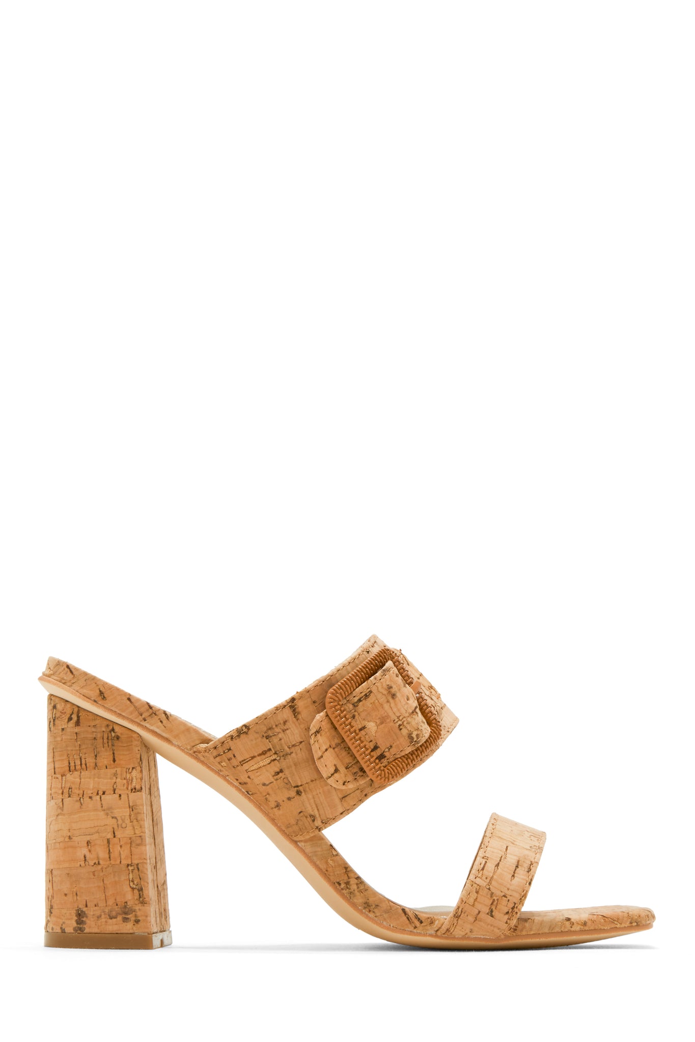 Chunky shop cork heels