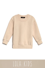 Load image into Gallery viewer, Mini Cozy Feels Kids Crewneck Sweater - Cream
