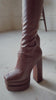 mocha brown over the knee boot 