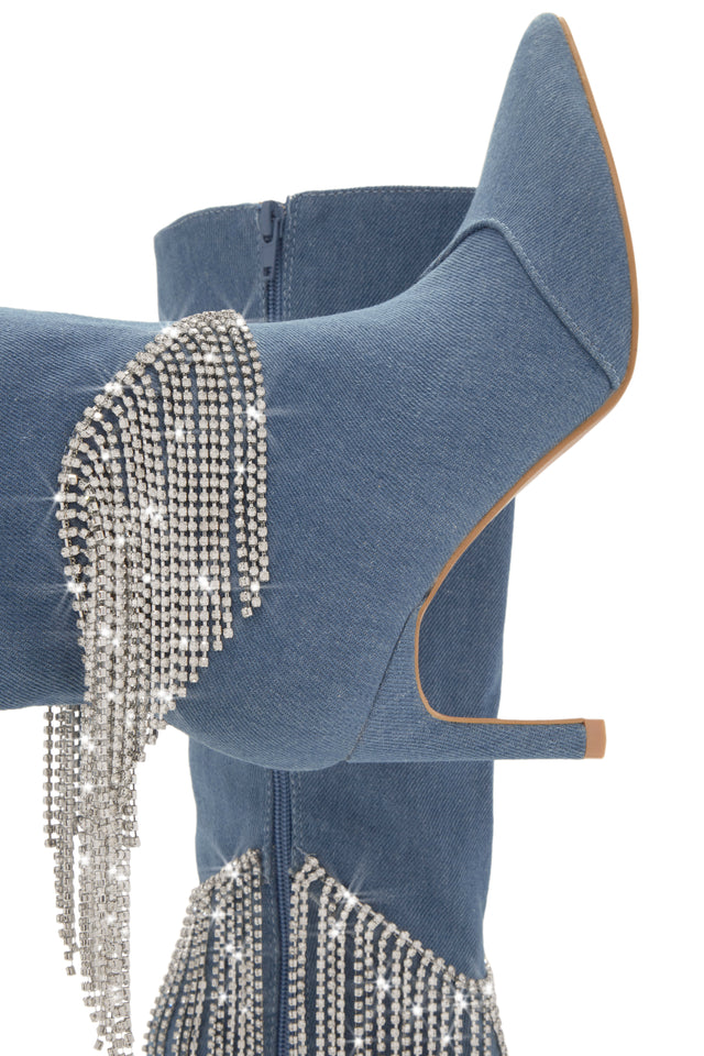 Load image into Gallery viewer, Blue Denim Boots
