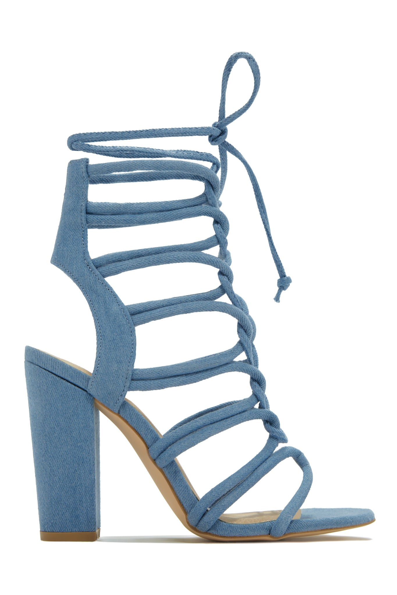 City Classified Women's Open Toe Lace Up Tie High Heel Sandal, Teal, 10 M  US - Walmart.com