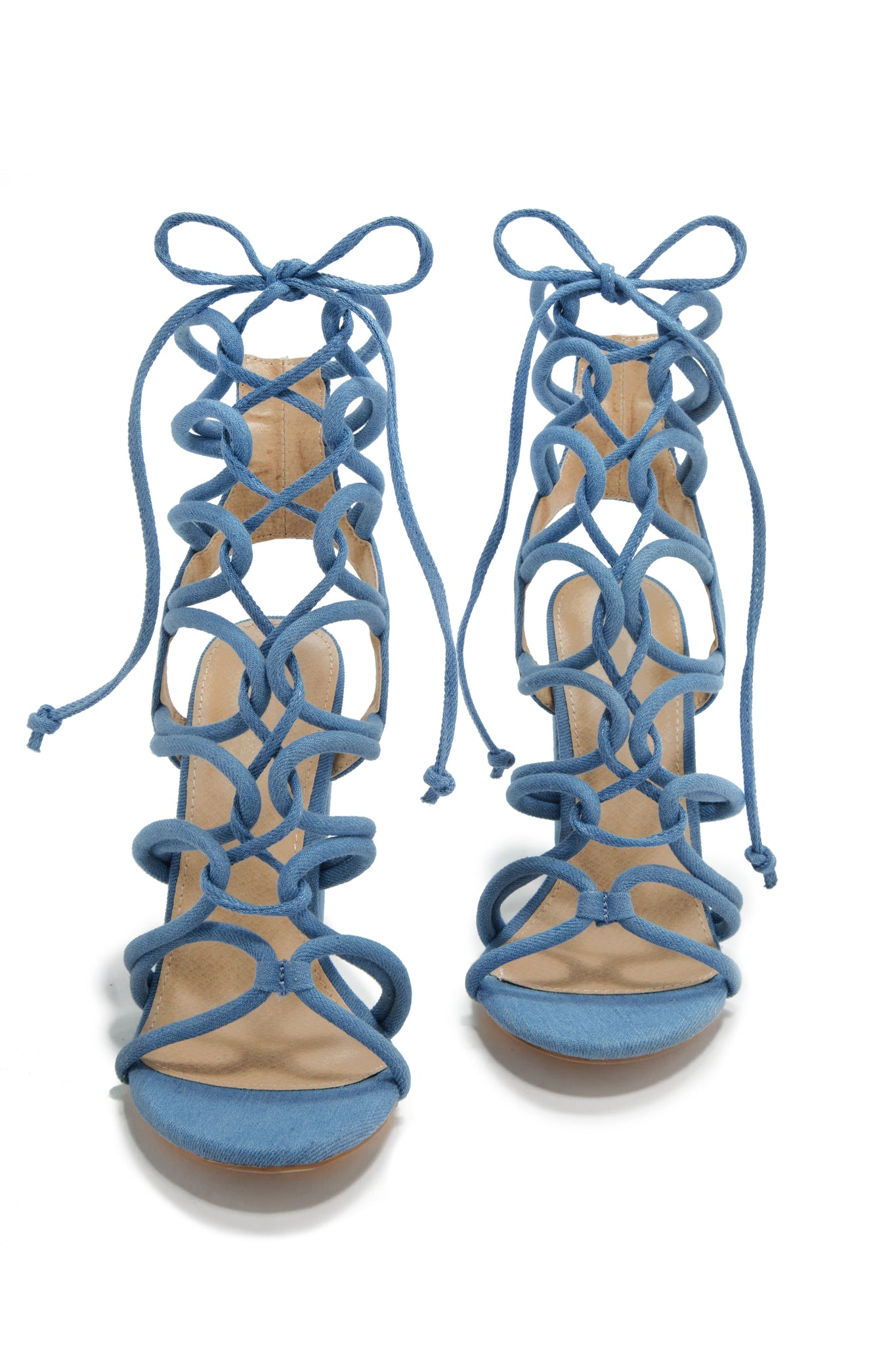 ZOOCHIE ORANGE Lace Up Heels | Buy Women's HEELS Online | Novo Shoes NZ