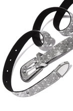 Load image into Gallery viewer, Silver Belt With Frame Style Buckle Closure 
