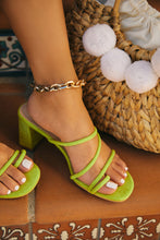 Load image into Gallery viewer, Lime Green Mules
