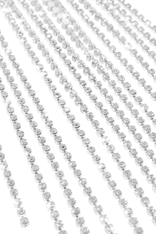Load image into Gallery viewer, Embellishments On Silver Tone Clip
