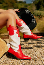 Load image into Gallery viewer, Festival SZN Western Cowgirl Boots - Red
