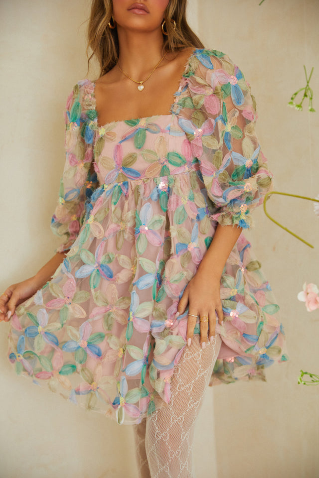 Load image into Gallery viewer, Puff Shoulder babydoll Dress

