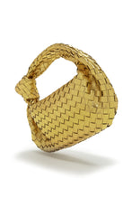 Load image into Gallery viewer, Gold-Tone Woven Handbag
