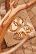 Load image into Gallery viewer, Three Piece Gold Hoop Set
