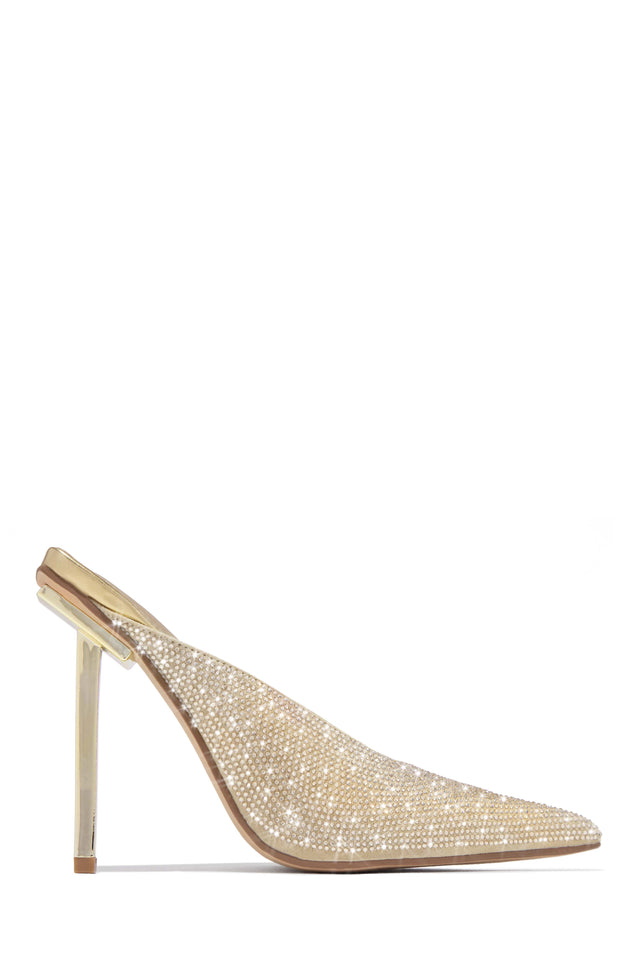 Load image into Gallery viewer, Azilis Embellished High Heel Mules - Pink
