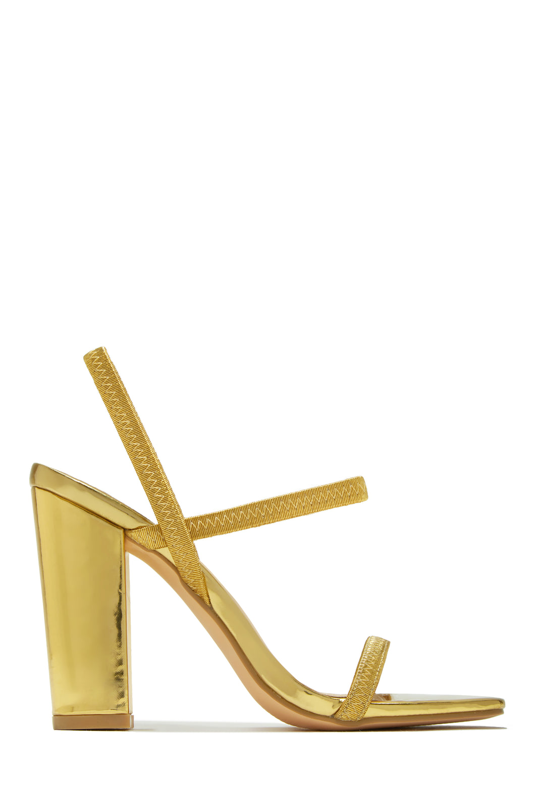 Gold-Tone Single Sole Heels
