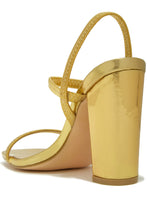 Load image into Gallery viewer, Gold-Tone Chunky Heels
