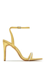 Load image into Gallery viewer, Gold Rhinestone High Heels
