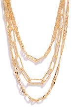 Load image into Gallery viewer, Gold Dipped Multi Chain Necklace
