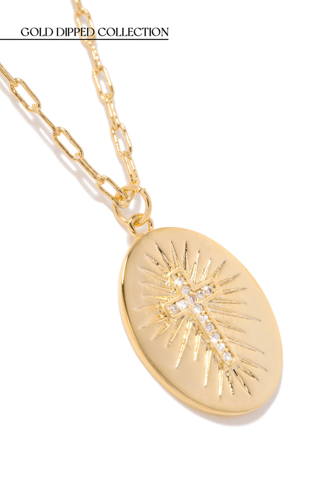 Load image into Gallery viewer, Yoana Gold Dipped Brass Necklace - Gold
