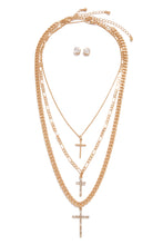 Load image into Gallery viewer, Gold Embellished Necklace Set
