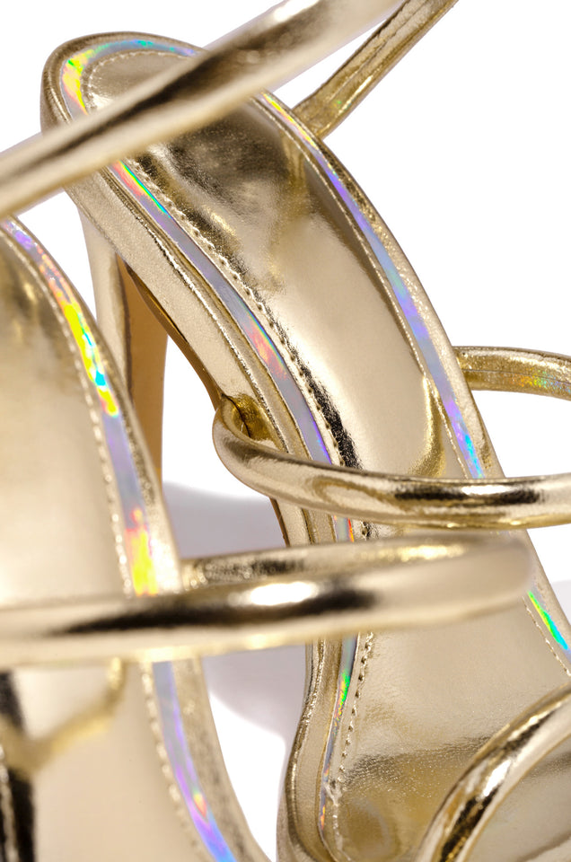 Load image into Gallery viewer, Gold Heel With Padded Insole 
