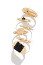 Load image into Gallery viewer, 6 Piece Gold Ring Set
