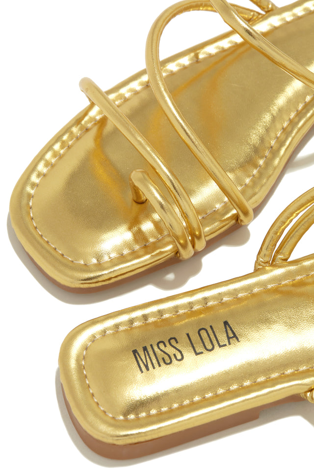 Load image into Gallery viewer, Summer Essentials Slip On Sandals - Gold
