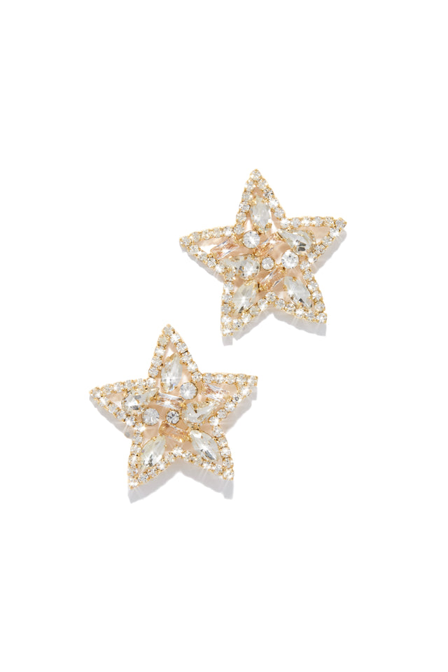 Load image into Gallery viewer, Star Shaped Gold Earrings
