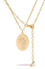 Load image into Gallery viewer, Gold Dipped Brass Adjustable Necklace
