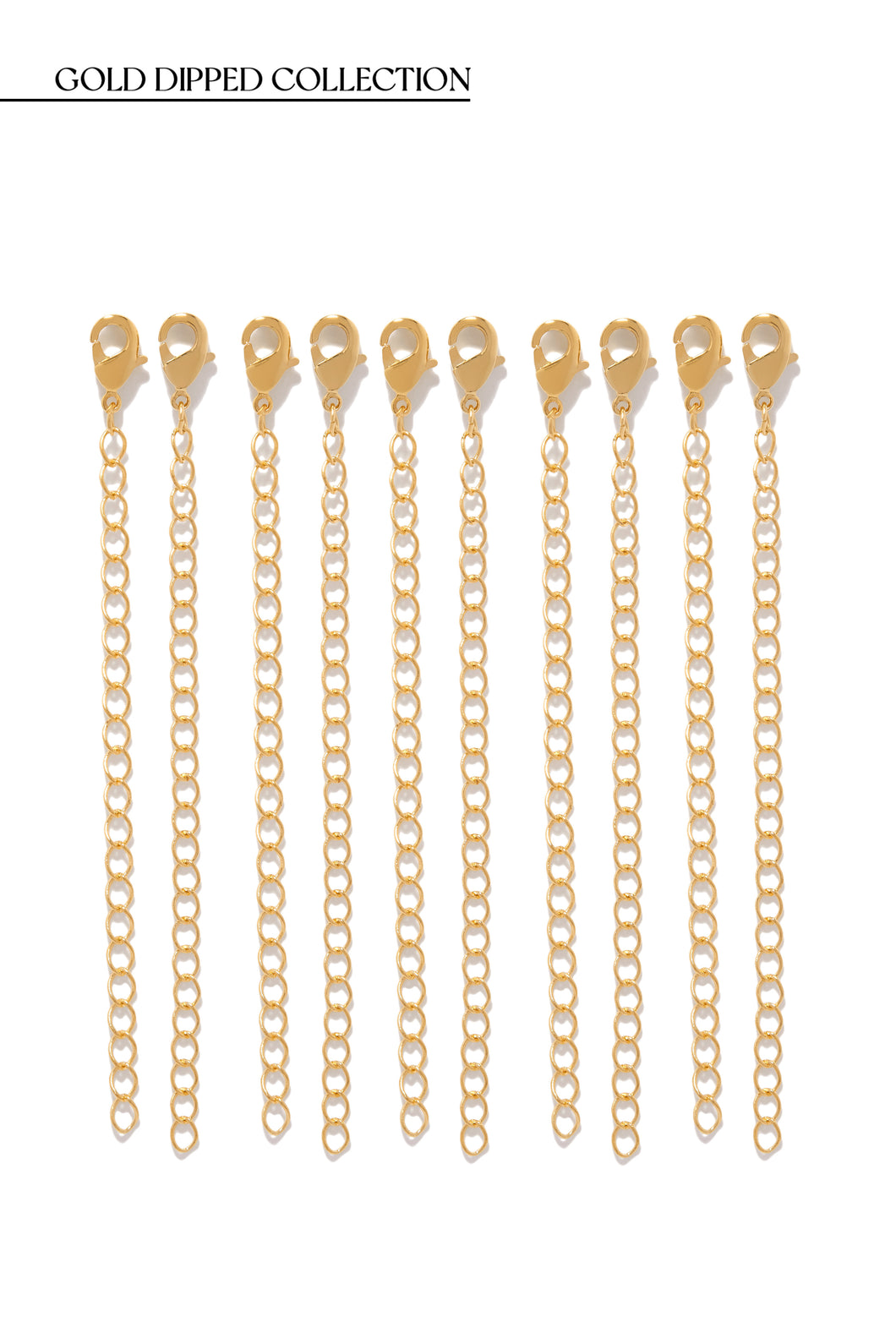 Gold Dipped Necklace Extenders 