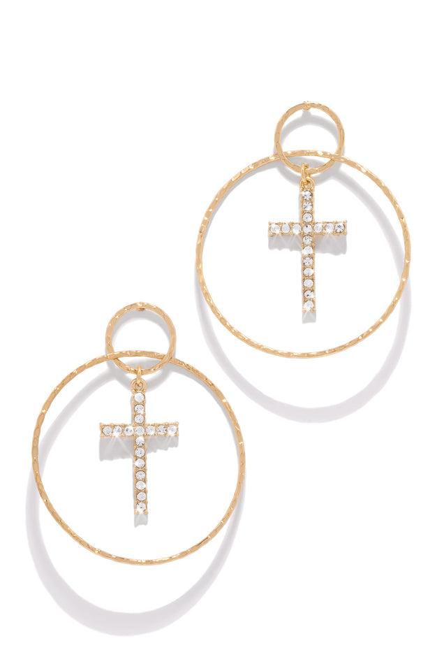 Load image into Gallery viewer, Embellished Hoop Earring 
