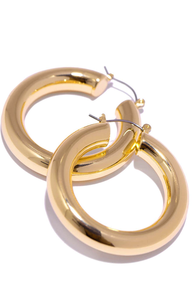 Load image into Gallery viewer, Gold Tone Hoops
