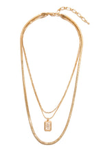 Load image into Gallery viewer, Gold Tone Layered Necklace 
