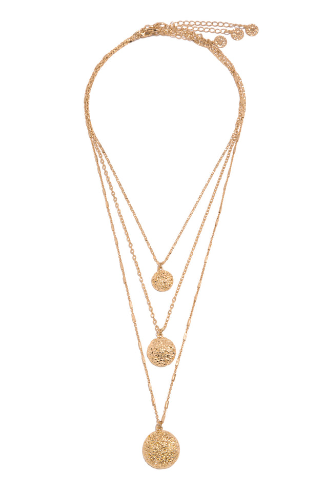 Load image into Gallery viewer, Three Piece Layered Gold-Tone Necklace
