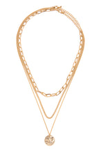 Load image into Gallery viewer, Gold Tone Layered Necklace Set
