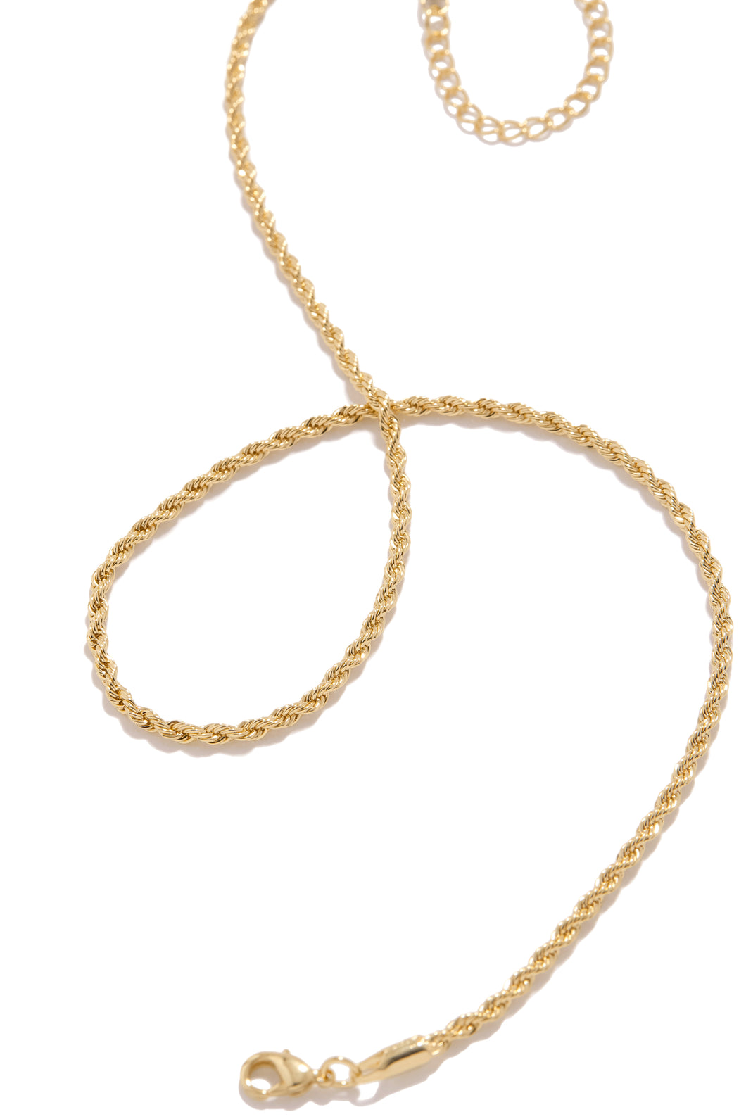 Gold Tone Necklace With Lobster Claw Closure 