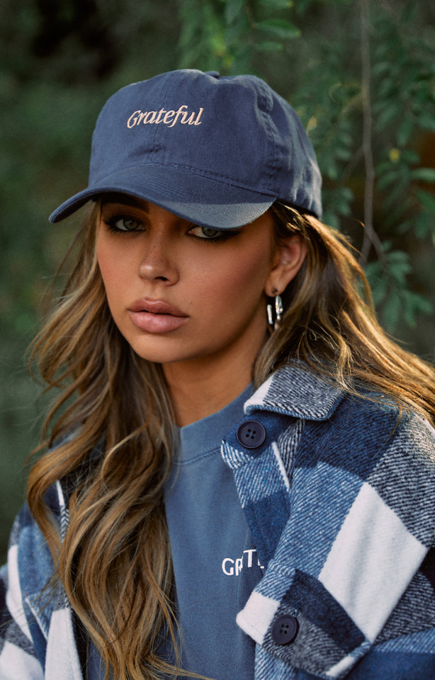 Load image into Gallery viewer, Grateful Hat - Blue
