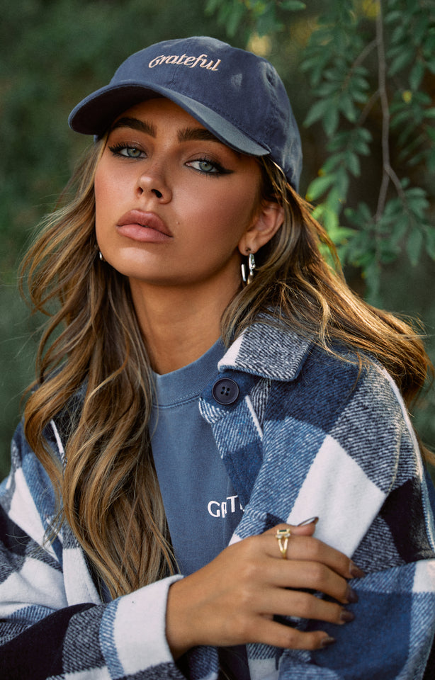 Load image into Gallery viewer, Grateful Hat - Blue
