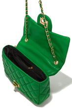 Load image into Gallery viewer, Green Waist Bag with Quilt Stitch Detailing
