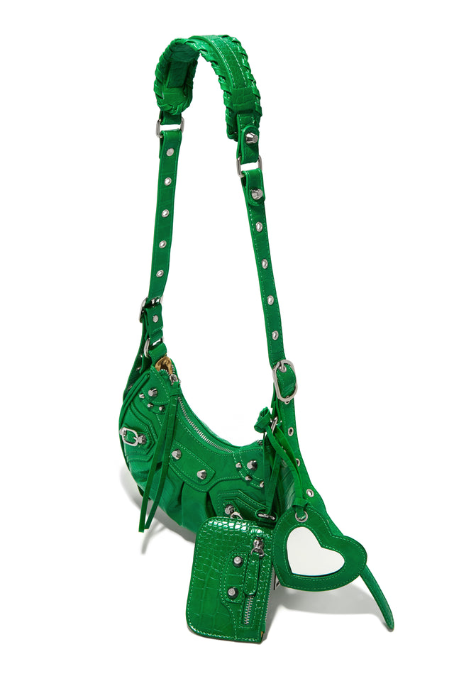 Load image into Gallery viewer, Green Crossbody Shoulder Bag
