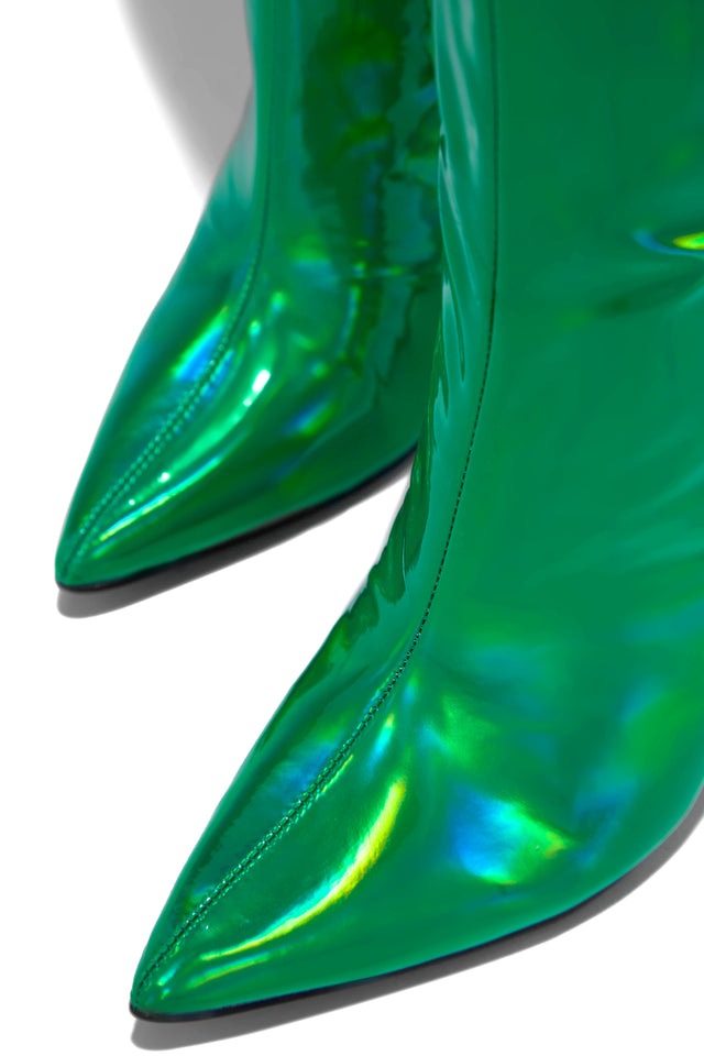 Load image into Gallery viewer, Green Pointed Toe Boots
