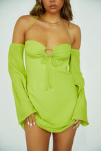 Load image into Gallery viewer, Halter Neck Tie Mini Dress
