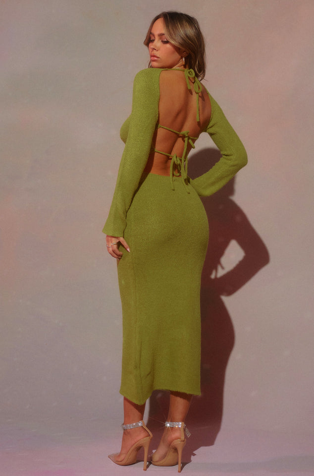 Load image into Gallery viewer, Green Long Sleeve Dress
