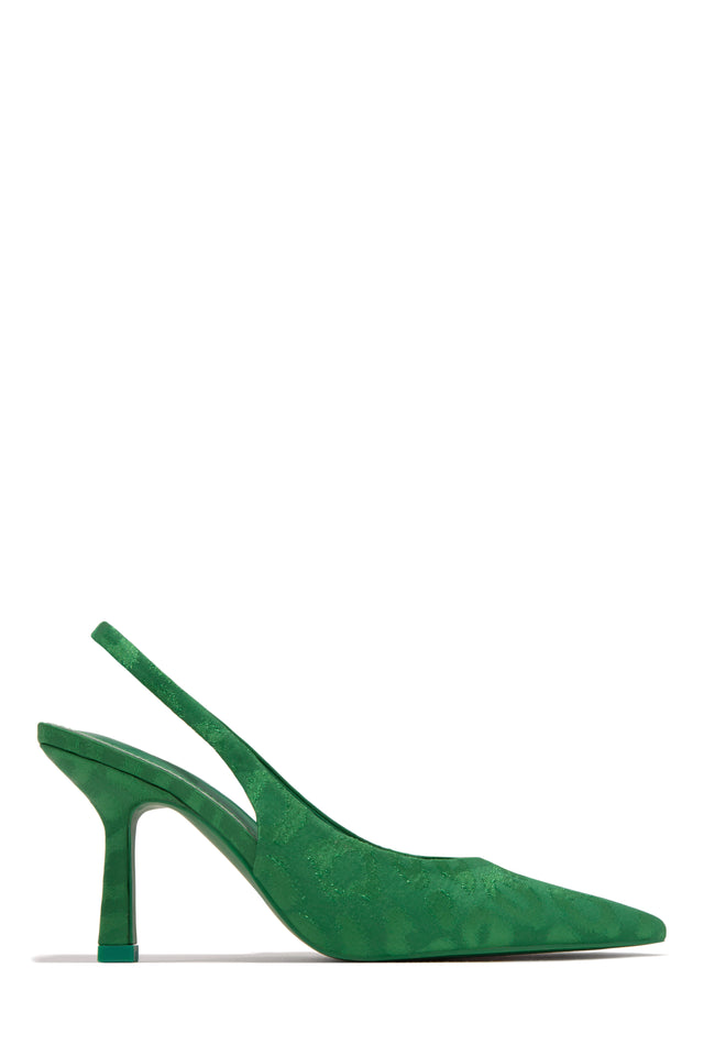Load image into Gallery viewer, Green Slingback Pumps

