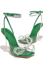 Load image into Gallery viewer, Green Embellished Heel 
