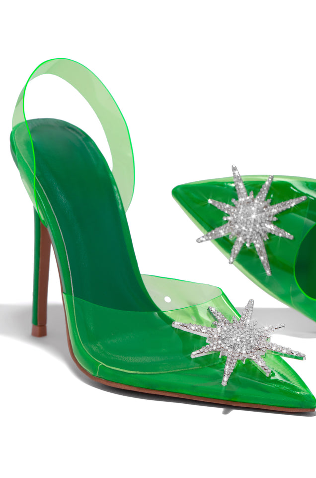 Load image into Gallery viewer, Green Heels
