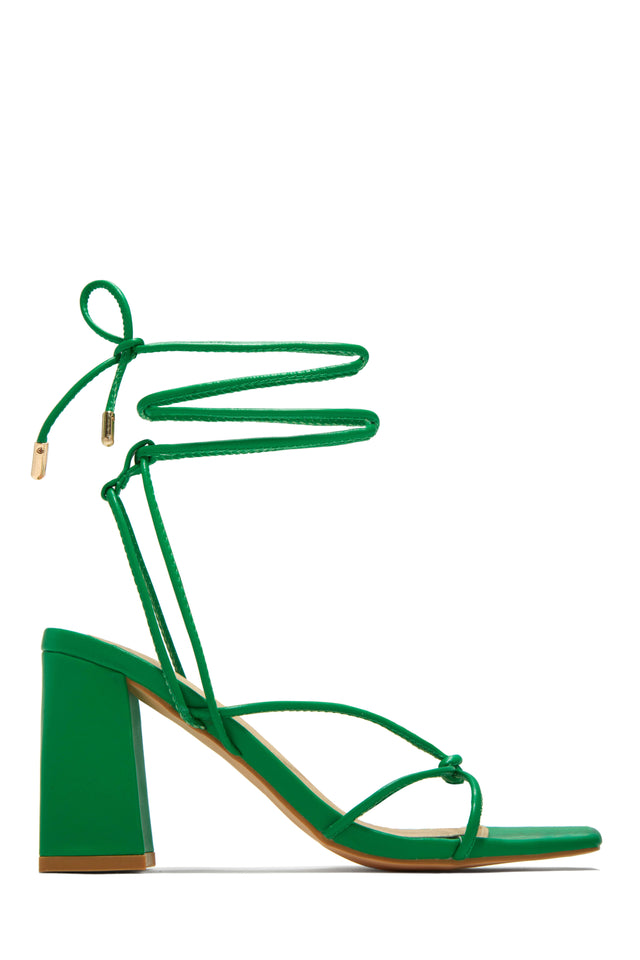 Load image into Gallery viewer, Green Chunky Heels
