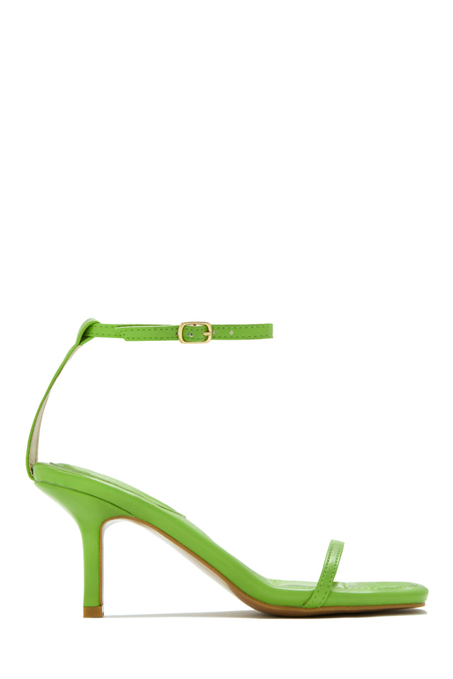 Load image into Gallery viewer, Green Ankle Strap Mini Heel
