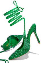 Load image into Gallery viewer, Green Lace Up Heels 
