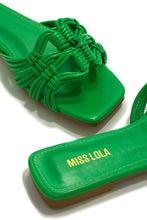Load image into Gallery viewer, Green Slide Sandals
