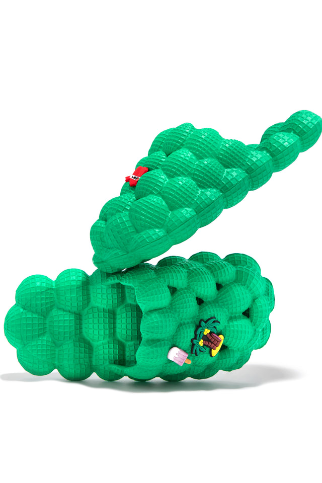 Load image into Gallery viewer, Green Bubble Sandal
