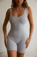 Load image into Gallery viewer, Model Wearing Grey Sleeveless Unitard 
